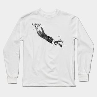 Male Soccer Player Long Sleeve T-Shirt